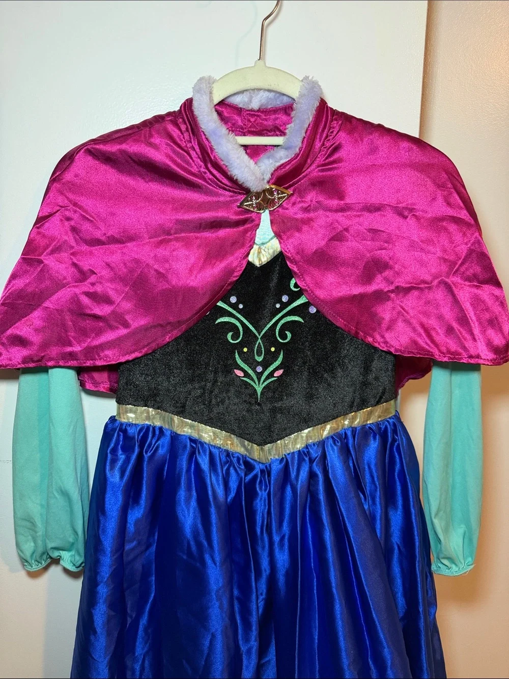 Princess Anna Costume Cape Dress